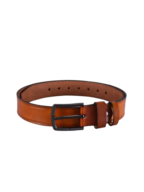 

BuckleUp Men Tan Textured Leather Belt