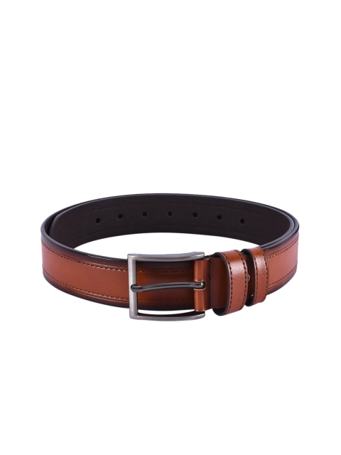 

BuckleUp Men Tan Textured Leather Formal Belt
