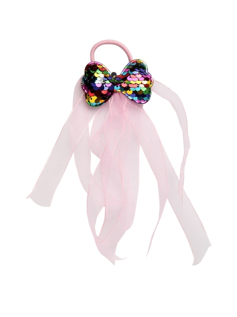 

Stoln Girls Pink & Yellow Embellished Ponytail Holders