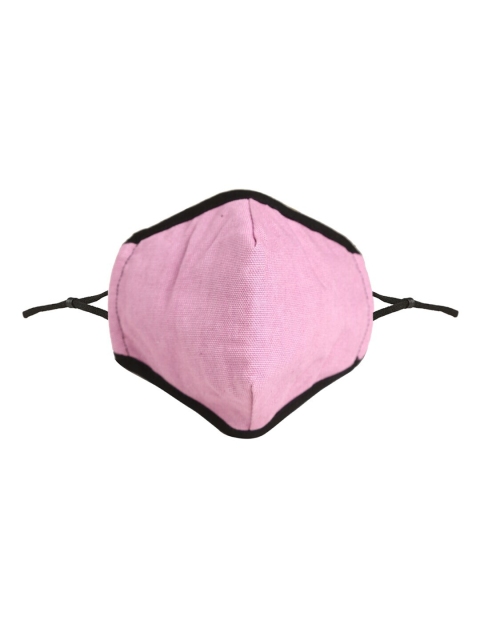 

RASHKI Unisex Purple & Black Solid Reusable Cotton Cloth Mask With Add-On Filter