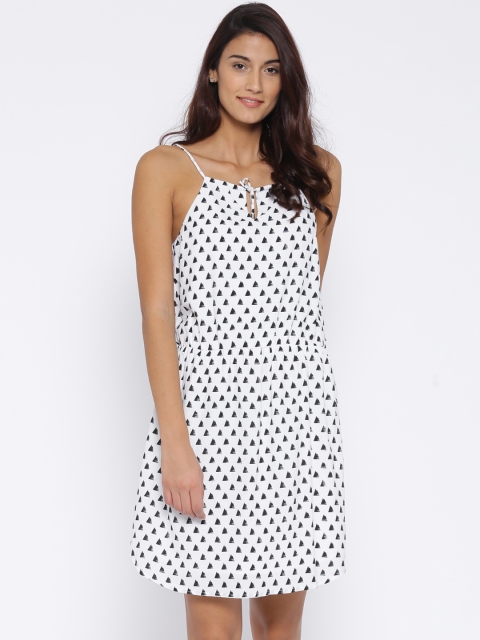 

Allen Solly Woman Off-White Printed Fit & Flare Dress