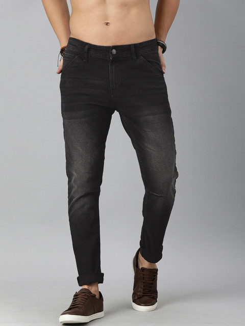 

Roadster X Discovery Adventures Men Black Slim Tapered Fit Water Repellent Finish Jeans