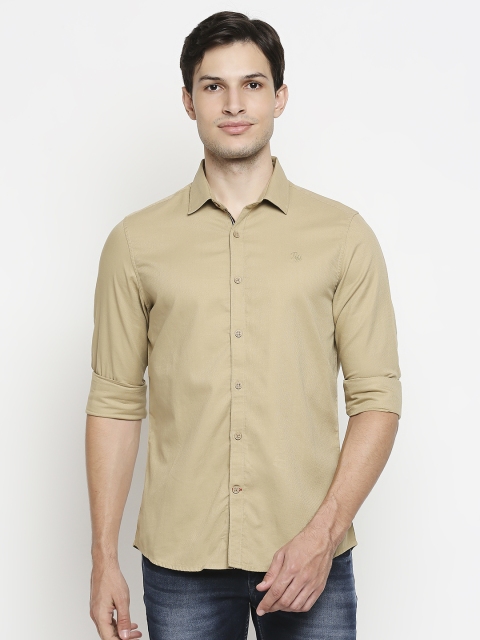 

Being Human Men Beige Slim Fit Casual Shirt