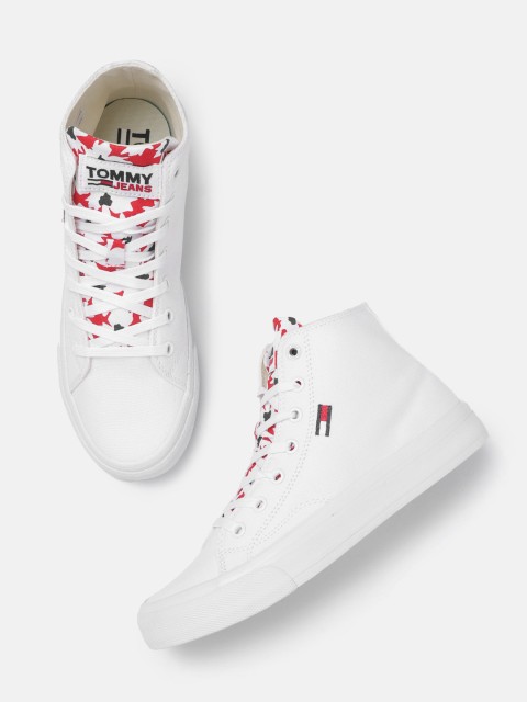 

Tommy Hilfiger Women White Mid-Top Sneakers