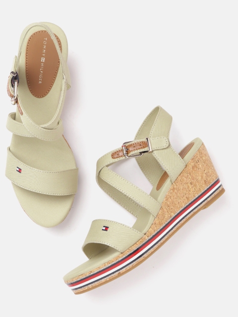 

Tommy Hilfiger Women Khaki Solid Wedges
