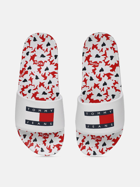 

Tommy Hilfiger Women White Printed Sliders