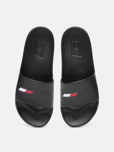 

Tommy Hilfiger Women Black TS Pool 3 Brand Logo Sliders
