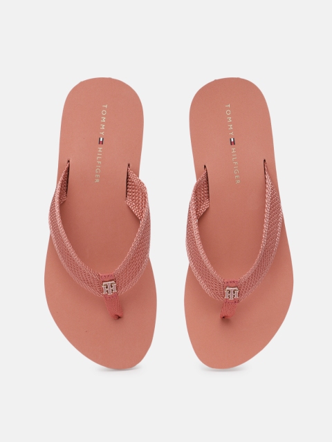 

Tommy Hilfiger Women Pink Wedge Beach Thong Flip-Flops