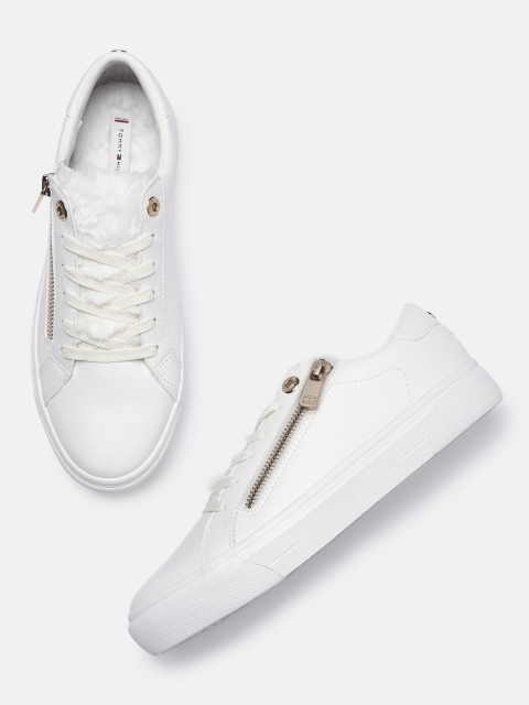 

Tommy Hilfiger Women White Warmlined Sneakers