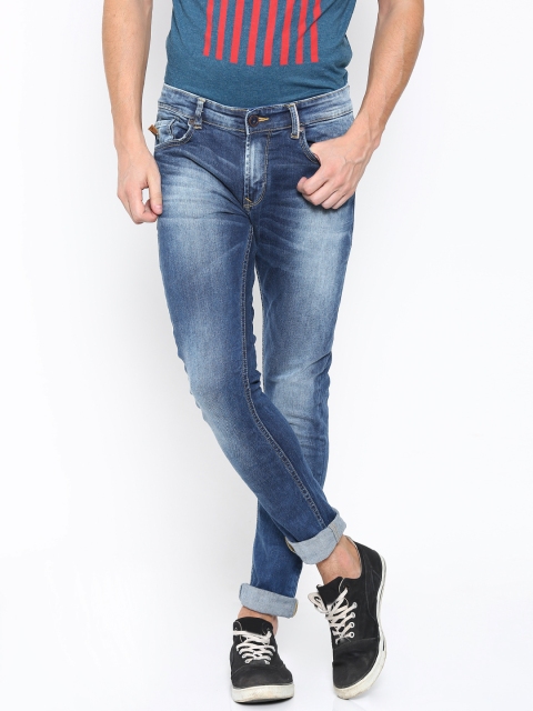 

SPYKAR Men Blue Super-Skinny Fit Low-Rise Stretchable Jeans