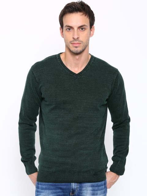 

SPYKAR Men Green Sweater