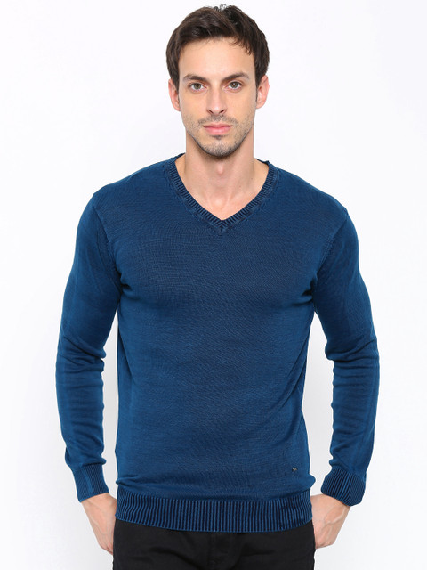 

SPYKAR Men Blue Sweater