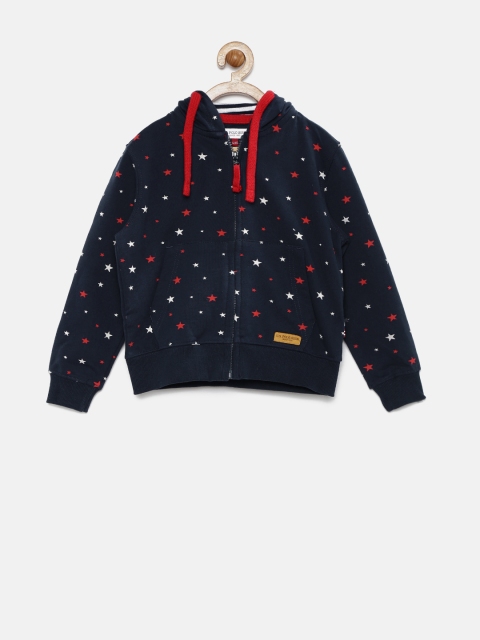 

U.S. Polo Assn. Kids Boys Navy Printed Hooded Sweatshirt, Na