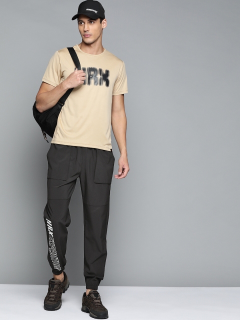 

HRX By Hrithik Roshan Outdoor Men Jet Black Lycra Brand Carrier Track Pants