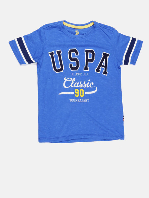 

U.S. Polo Assn. Kids Boys Blue T-Shirt