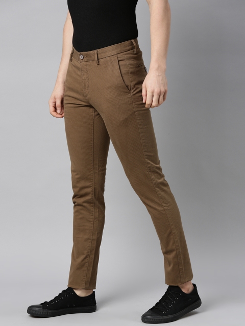 

U S Polo Assn Men Khaki Printed Trousers