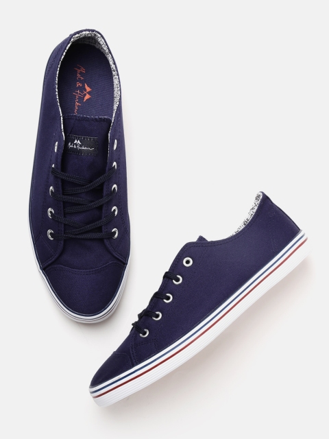 

Mast & Harbour Men Navy Sneakers, Navy blue