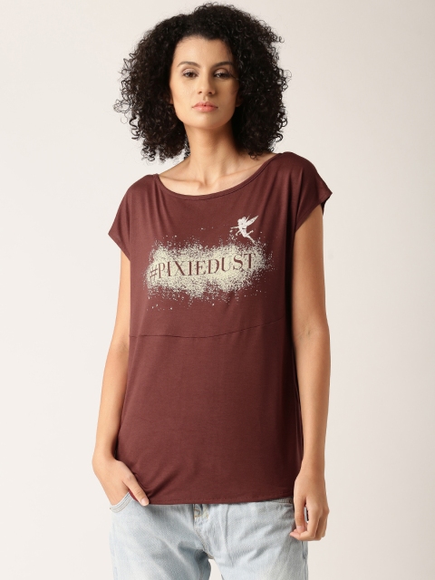 

Disney by DressBerry Disney Women Burgundy Printed Top