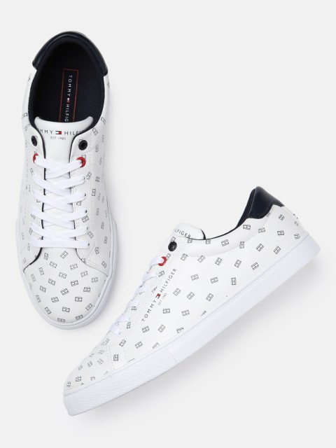 

Tommy Hilfiger Men White Printed ALL OVER FLAG Sneakers