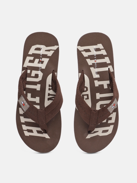 

Tommy Hilfiger Men Brown BEACH Printed Thong Flip-Flops