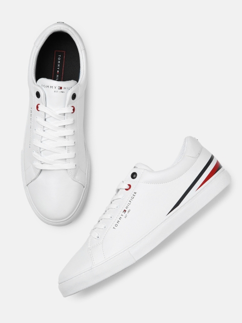 

Tommy Hilfiger Men White Solid Sneakers