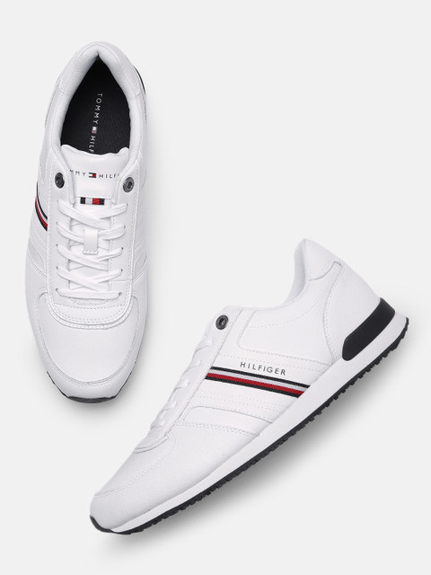 

Tommy Hilfiger Men White Leather Sneakers