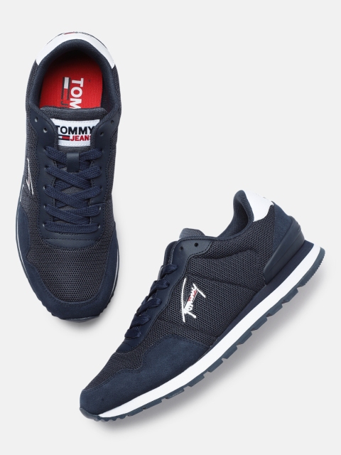 

Tommy Hilfiger Men Blue Solid Sneakers