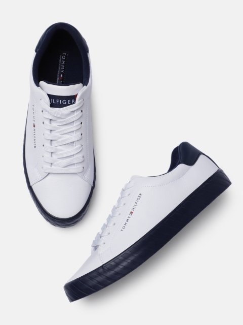 

Tommy Hilfiger Men White Solid Regular Sneakers