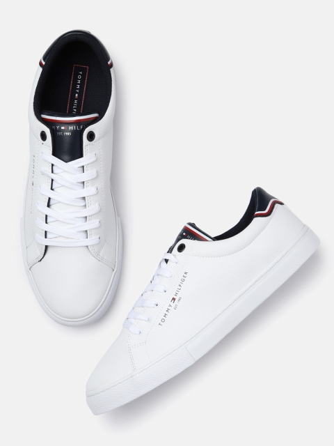 

Tommy Hilfiger Men White Solid PEBBLE Sneakers