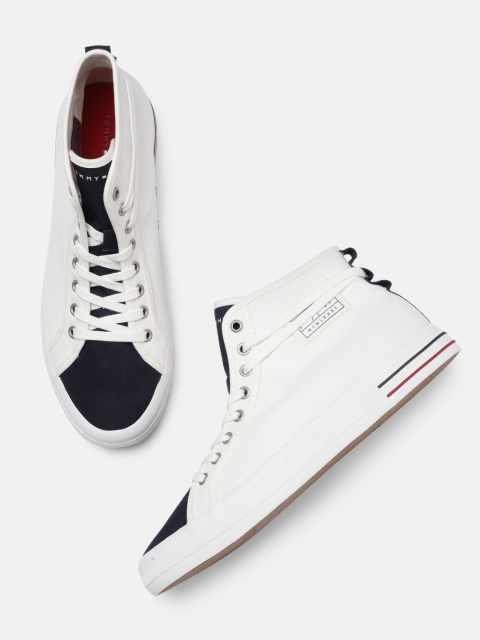 

Tommy Hilfiger Men Navy Blue LIABILITY HIGH Colourblocked High-Top Sneakers
