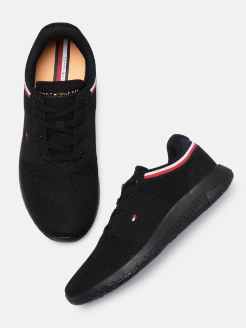 

Tommy Hilfiger Men Black LIGHTWEIGHT COLLAR Runner Sneakers