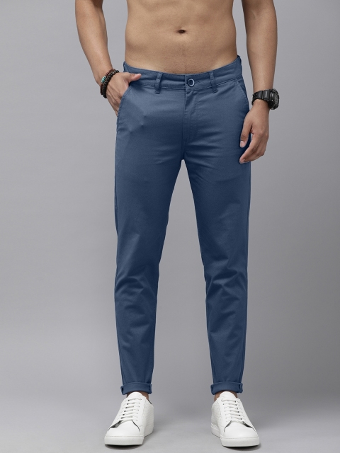 

Roadster Men Navy Blue Chinos