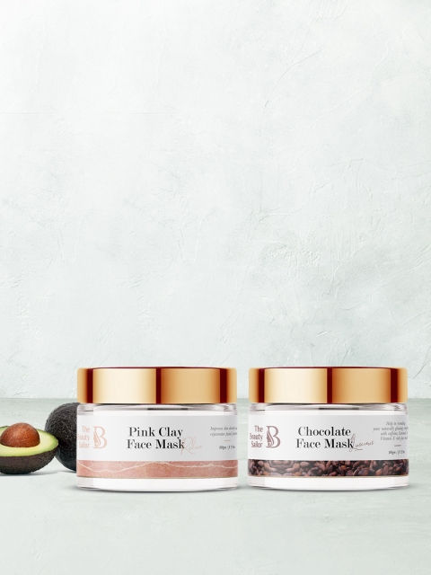 

The Beauty Sailor Chocolate Face Mask & Anti Aging Pink Clay Face Mask 200 g, White