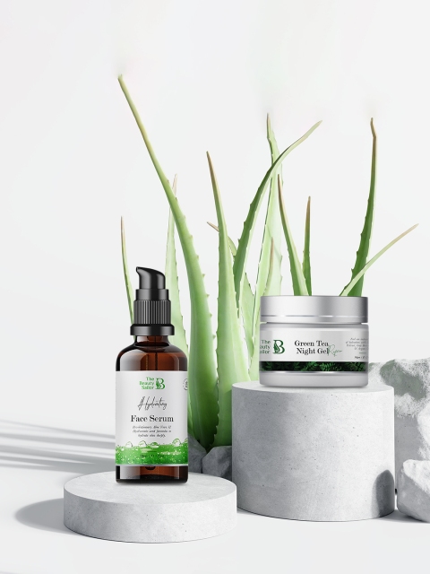 

The Beauty Sailor Green Tea Night Gel Cream & Face Serum 150 ml, White