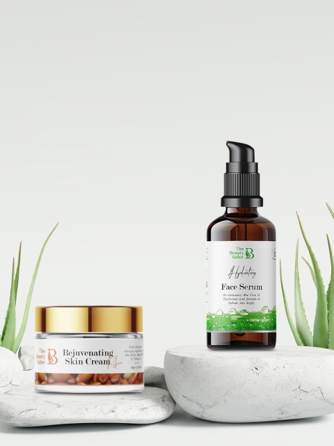 

The Beauty Sailor Set of 2 Anti Aging Cream & Face Serum - 50g & 30ml, White