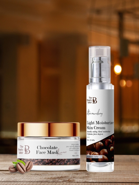 

The Beauty Sailor White Light Moisturizer Skin Cream & Chocolate Face Mask Combo