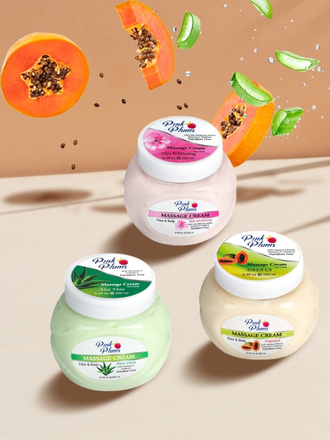 

GRACIT Women Set of 3 Skin Whitening Face & Body Massage Creams, Green