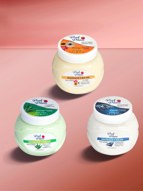 

GRACIT Aloevera Diamond Detan Face & Body Massage Cream Combo, Green