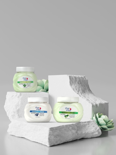 

GRACIT Green Set of 3 Massage Cream Face & Body Massage Cream