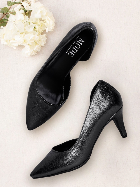 

Mode by Red Tape Black Slim Heeled Pumps