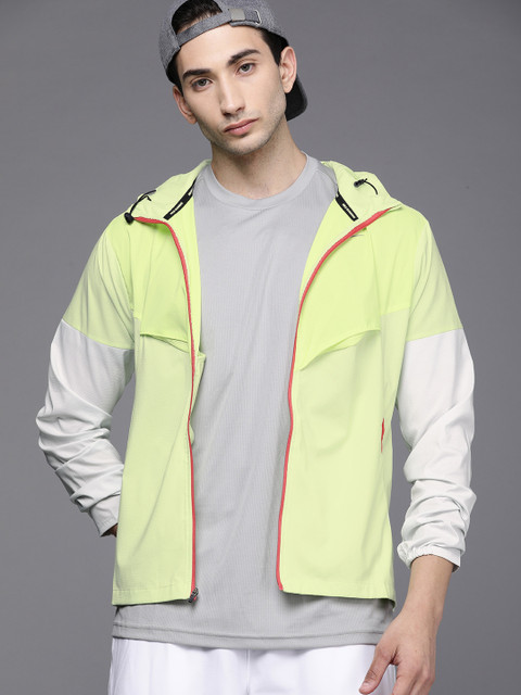 

Nike Men Fluorescent Green WINDRNNER Running Jacket