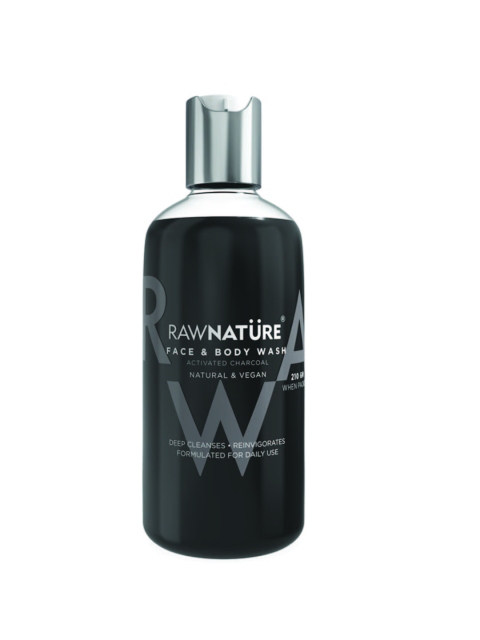 

RAW NATURE Activated Charcoal Face & Body Wash - 210 gm, Black