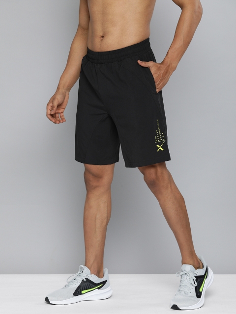 

HRX By Hrithik Roshan Men Jet Black Solid Rapid-Dry Training Shorts