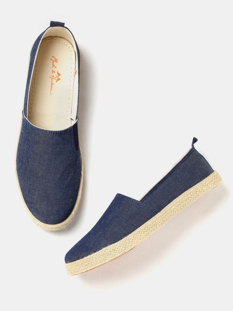 

Mast & Harbour Men Navy Solid Espadrilles, Navy blue