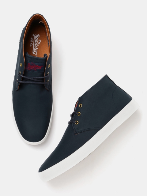 

Roadster Men Navy Sneakers, Navy blue