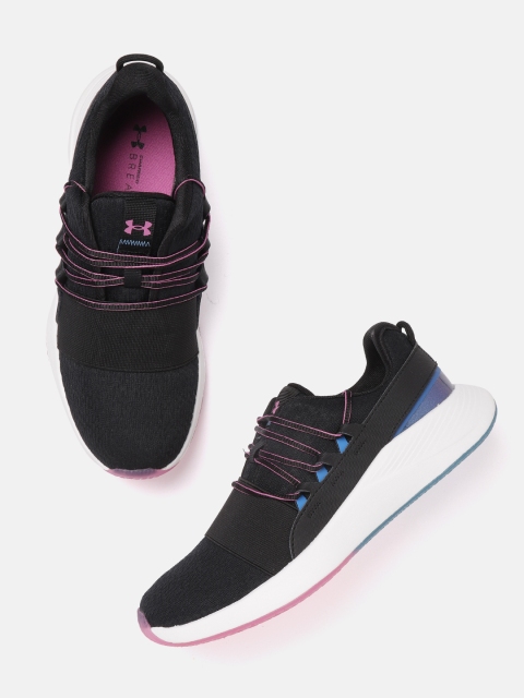 

UNDER ARMOUR Women Black Woven Design Charged Breathe Color Shift Sneakers