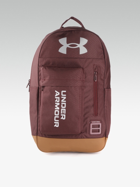 

UNDER ARMOUR Unisex Burgundy Brand Logo Print 15 Inch Halftime Laptop Backpack