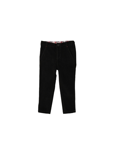 

Beebay Boys Black Solid Regular Fit Trousers