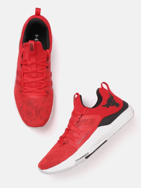 

UNDER ARMOUR Unisex Red Project Rock Recruit BSR Woven Design Training Shoes