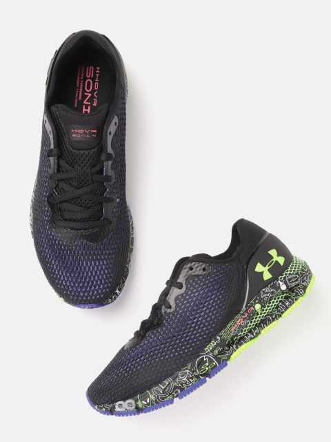 

UNDER ARMOUR Women Black & Purple HOVR Sonic 4 FnRn Running Shoes